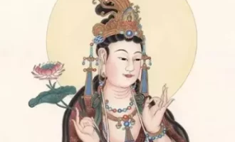 大势至菩萨头顶的肉髻上宝瓶的来历